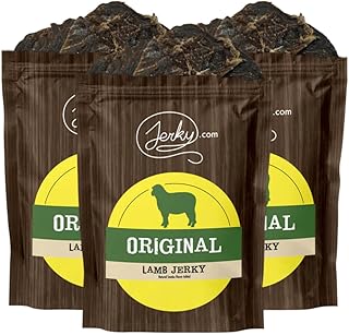 Jerky.com Exotic Original Lamb Jerky - Wild Game Meat Snacks, Exotic Snacks, High-Protein, All-Natural, No Added Preservatives - Healthy Snacks for Adults - 1.75 oz. (Pack of 3)