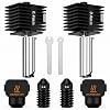 2PCS 0.4mm Hotend Kit for Bambu Lab A1/A1 Mini, 3D Printer Parts Replacement Print Head for Bambu Lab A1/A1 Mini 3D Printer