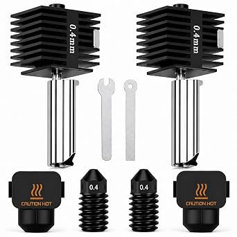 2PCS 0.4mm Hotend Kit for Bambu Lab A1/A1 Mini, 3D Printer Parts Replacement Print Head for Bambu Lab A2L/A1/A1 Mini 3D Printer