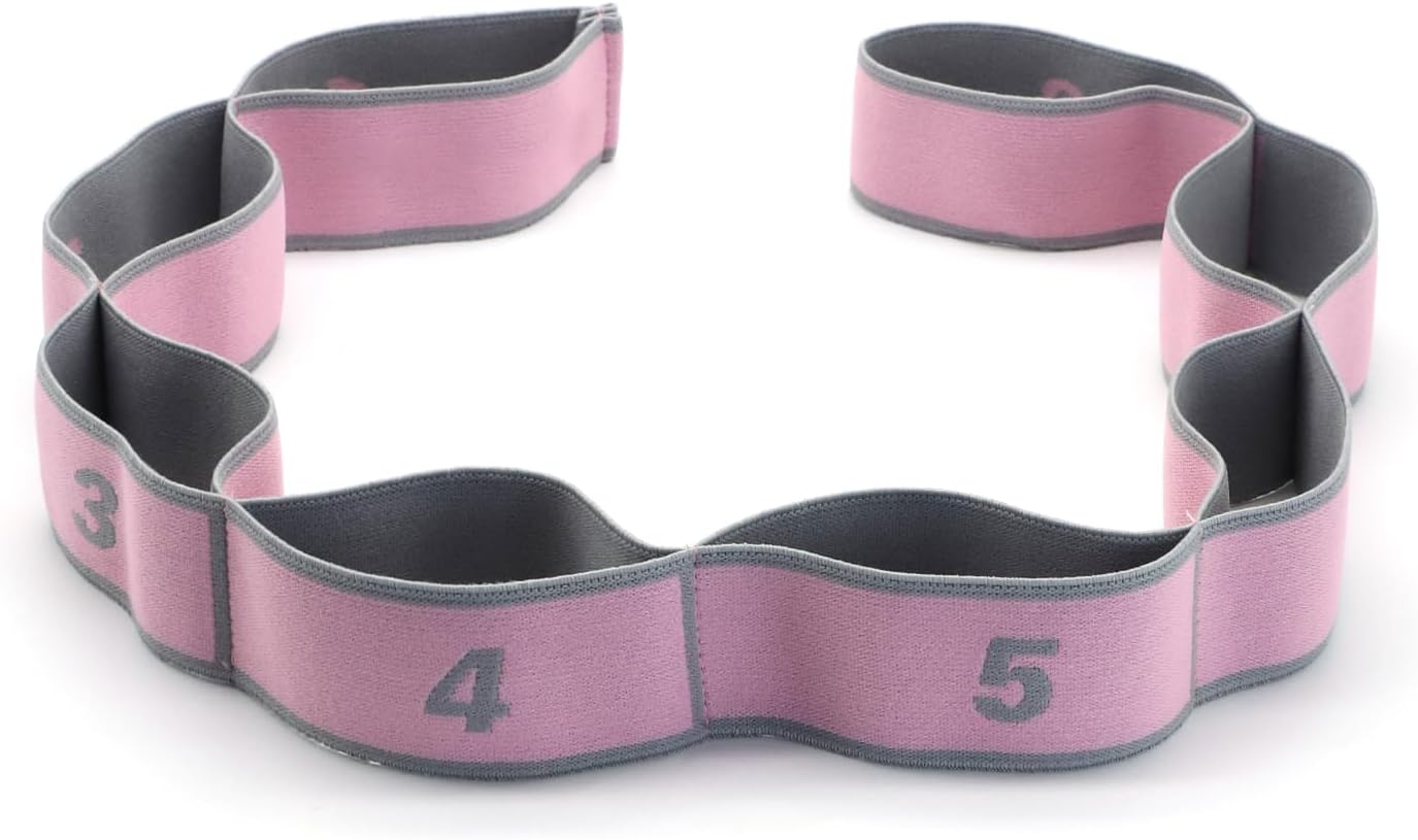 8-loop Stretch Assist Strap,Kids Stretch Strap Latin Dance Resistance Bands for Dancers Kids Digital Stretch Bands Pilates Yoga Fitness Training Elastic Dance Bands A4LSD