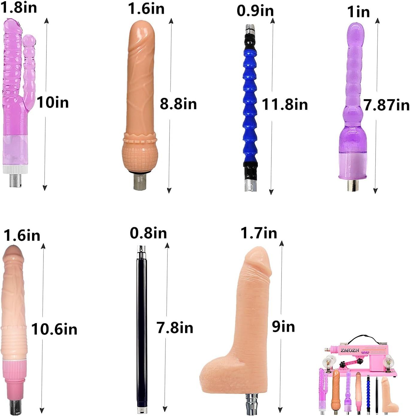 Automatic Sex Machine Adult Sex Toys Thrusting Dildo Machine with 3 XLR Connector Fucking Machine 6 Attachments for Women Hands-Free Love Machine Lifelike Dildo