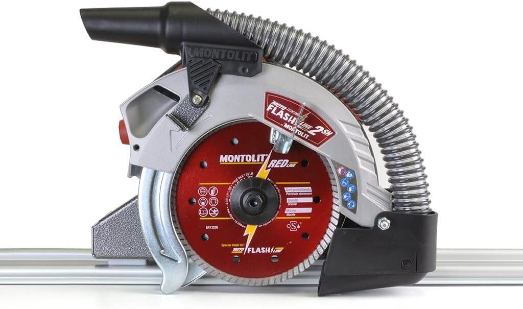 Montolit Moto Flash Line 2 SH, Motorized Manual Tile Cutting System for Dry Cutting (MFL2-SH), for Slab, Porcelain Tile, Granite, and Marble