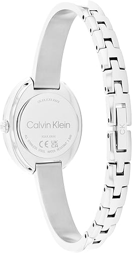 Miniatura 3 de Calvin Klein Reloj de mujer con bisel retorcido - 24mm 2H de cuarzo - Brazalete ajustable de acero inoxidable - Resistente al agua hasta 30 metros