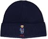 POLO RALPH LAUREN Men's Solid Denim Bear Beanie