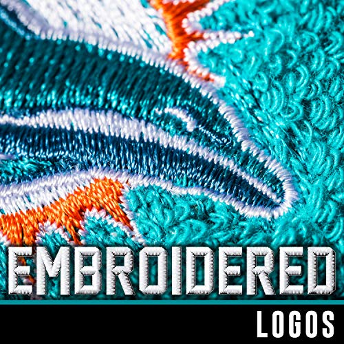 image for Franklin Sports NFL Miami Dolphins Wristbands - Youth NFL Team Logo - 