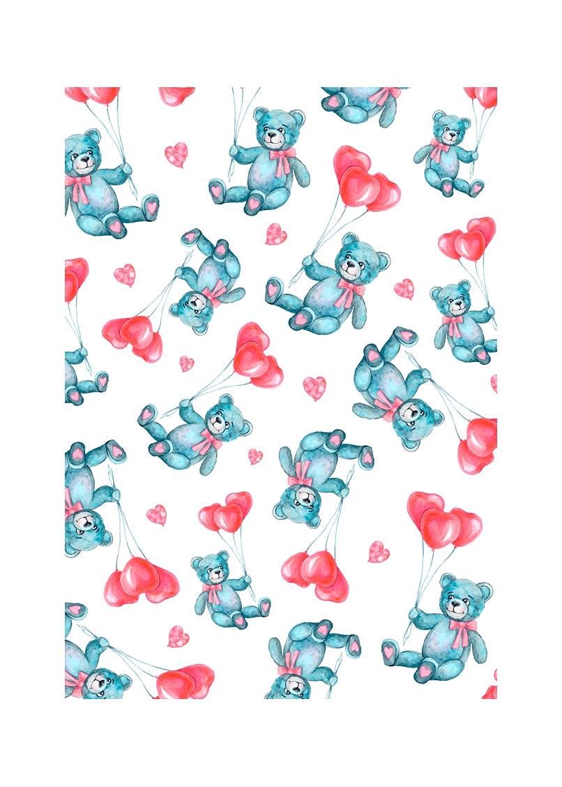 Amazon | 《くまバルーン》 A4 50枚 紙 紙製 包装紙 おしゃれ 可愛い