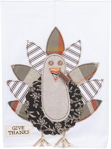 Glory Haus Turkey Give Thanks - Toallas de cocina otoñales de 19 x 25 pulgadas para cocina, baño, toallas de mano de otoño con diseño de pavo,