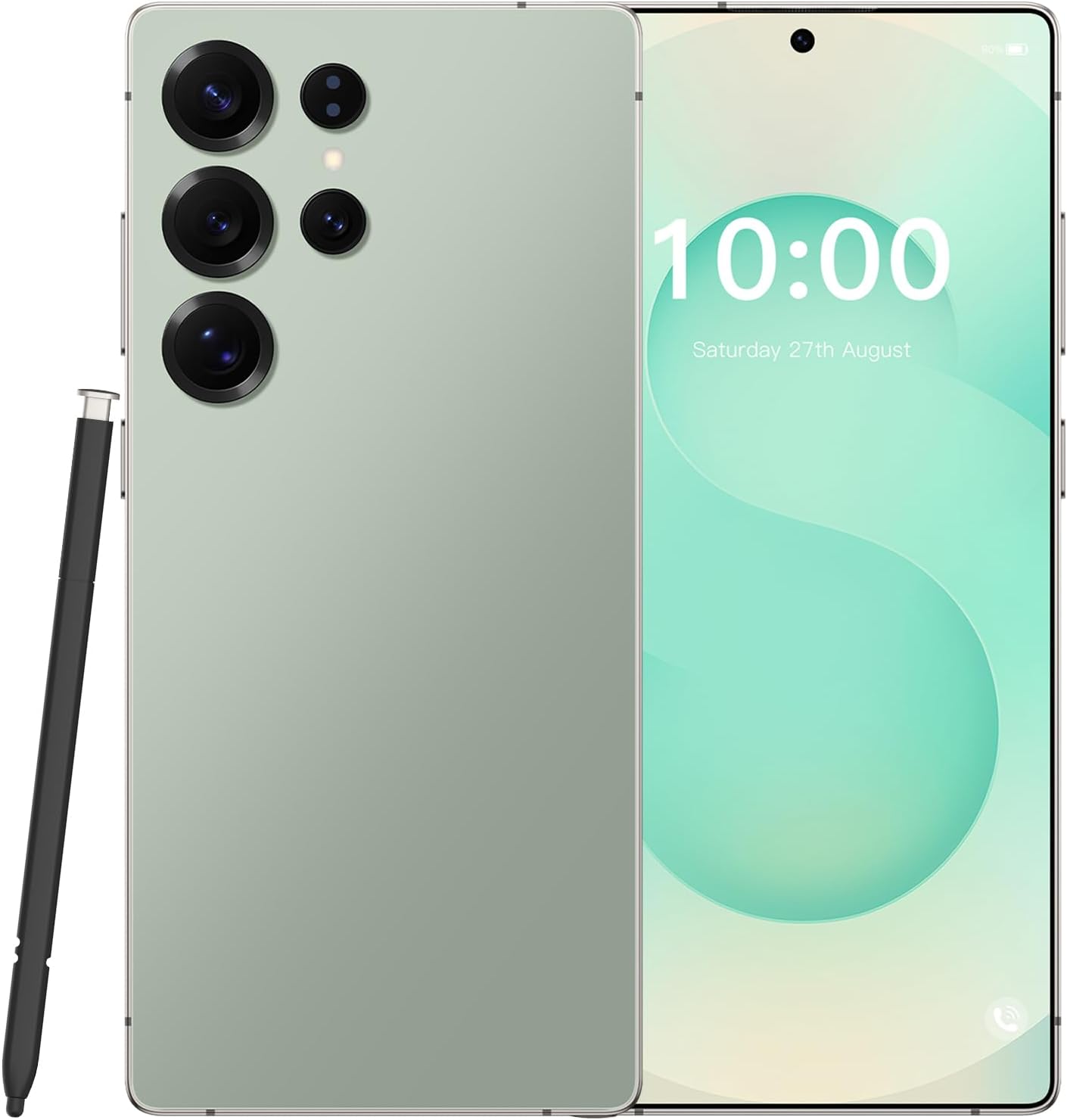 Teléfono inteligente C25 Ultra 5G desbloqueado, 8 GB+256 GB, Android 14, bolígrafo integrado, teléfono inteligente de batería de larga duración de