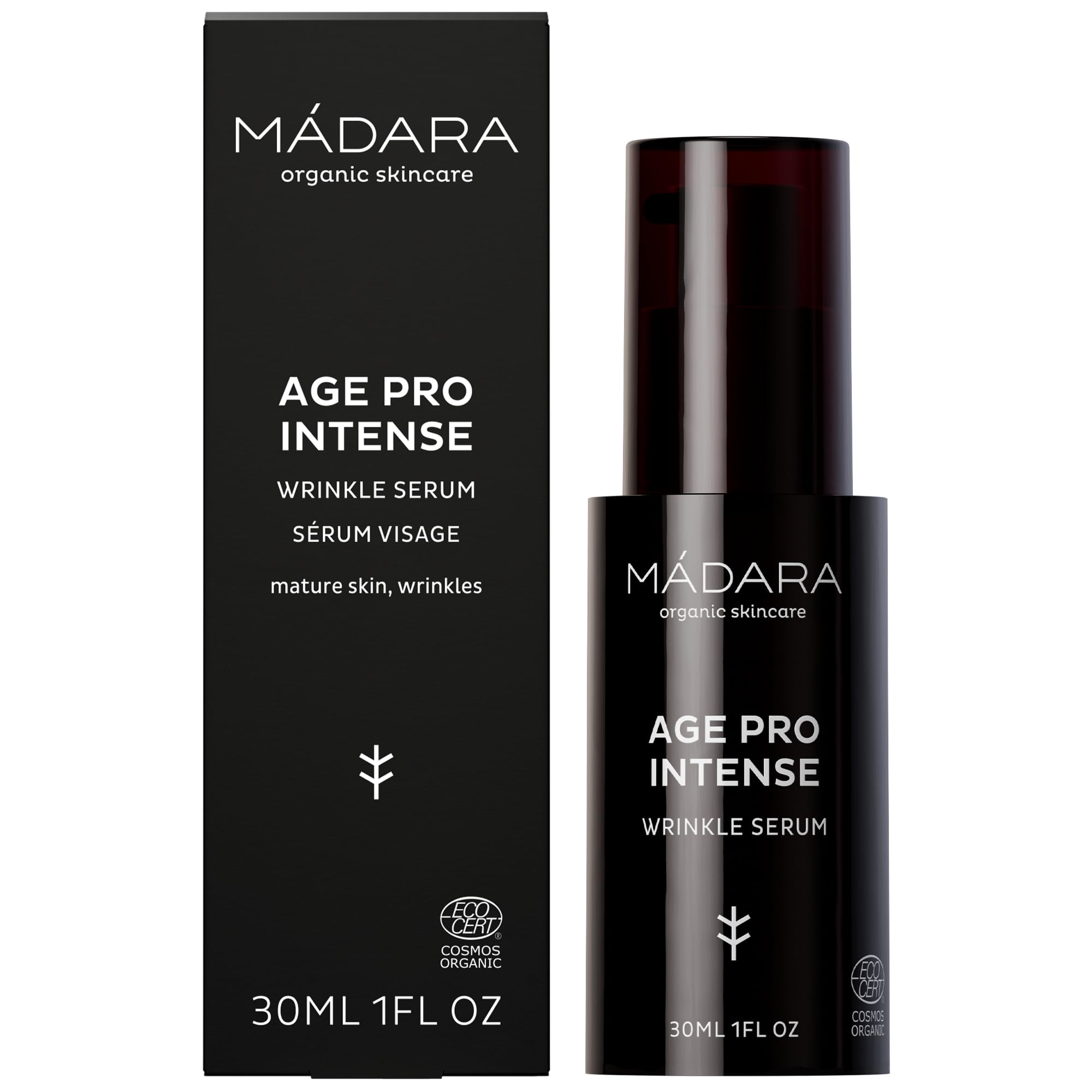 MÁDARA Age Pro Intense Wrinkle Serum 30 ml, High‑Performance Anti‑Wrinkle Face Serum with Multi‑Weight Hyaluronic Acid