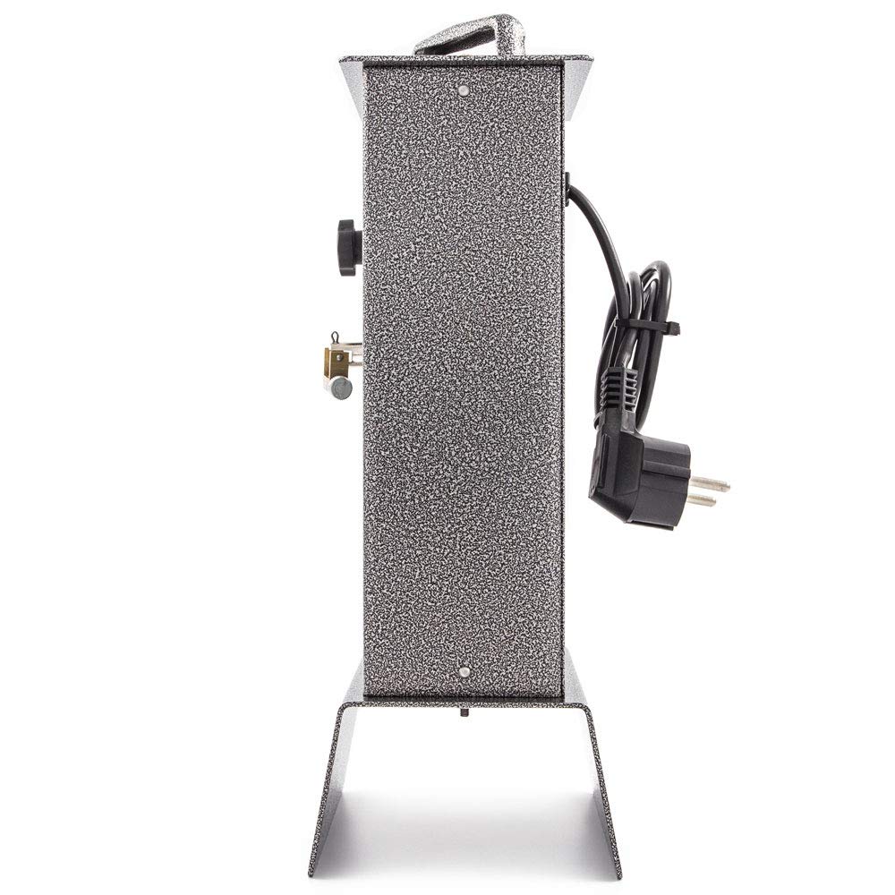 GIEMME Girarrosto da Camino o Barbecue C Registrabile, 5 W, Portata max 6 kg, 1 Spiedo 70 cm, 2 fermacarne inox
