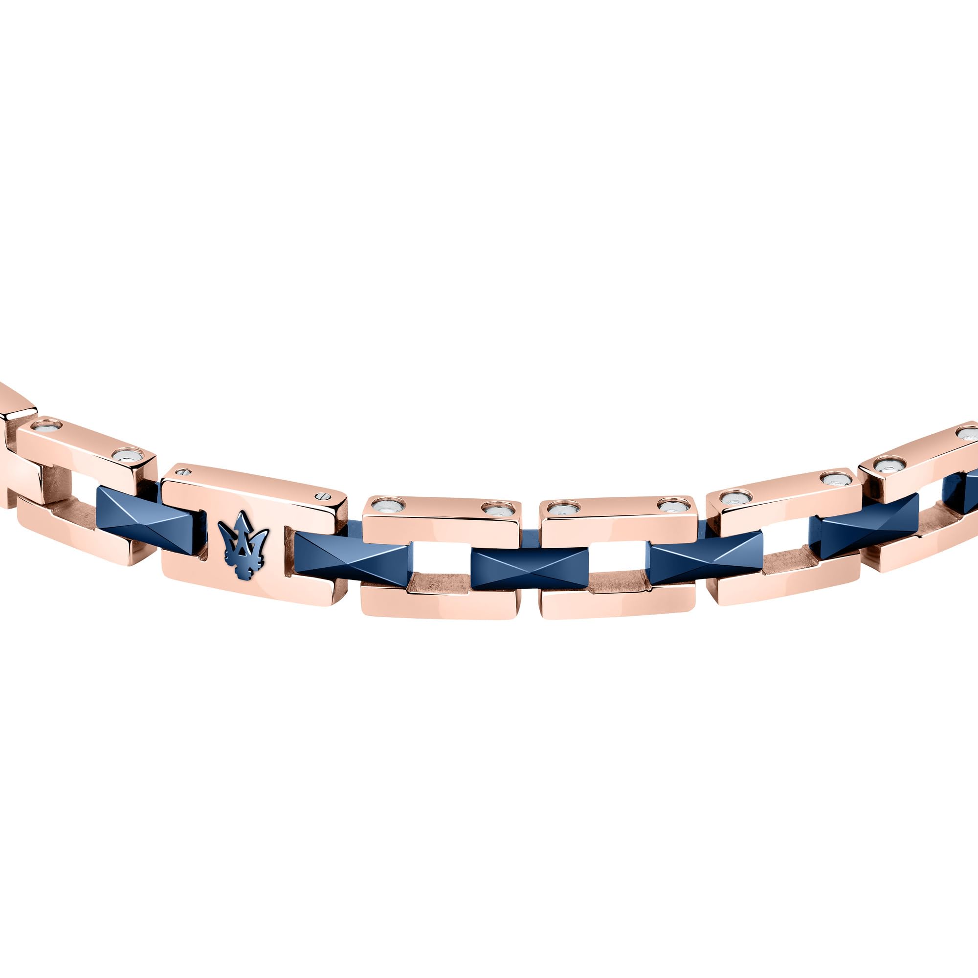 Ceramic Herren Armband aus Stahl, Keramik,IP RG,IP blau - JM422ATZ15