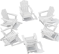 Vista 243 de KINGYES - Silla Adirondack plegable, sillas de patio de polietileno de alta densidad para todo tipo de clima, silla de césped con textura de madera