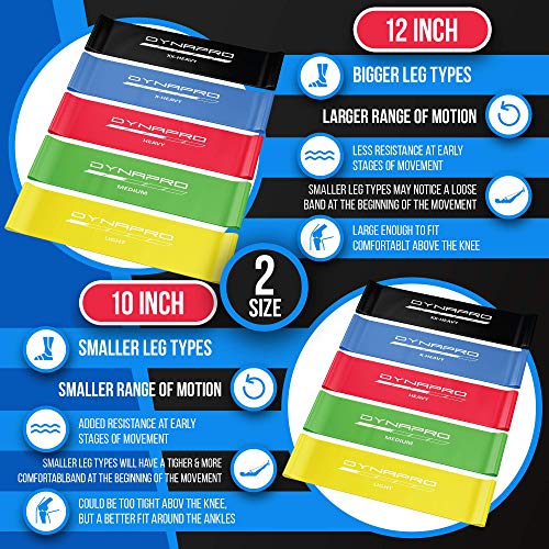 DYNAPRO Resistance Bands- Mini Precision Loop Exercise Bands with 2 Size Options, Perfect for Any Home Fitness Training Program - Image 5