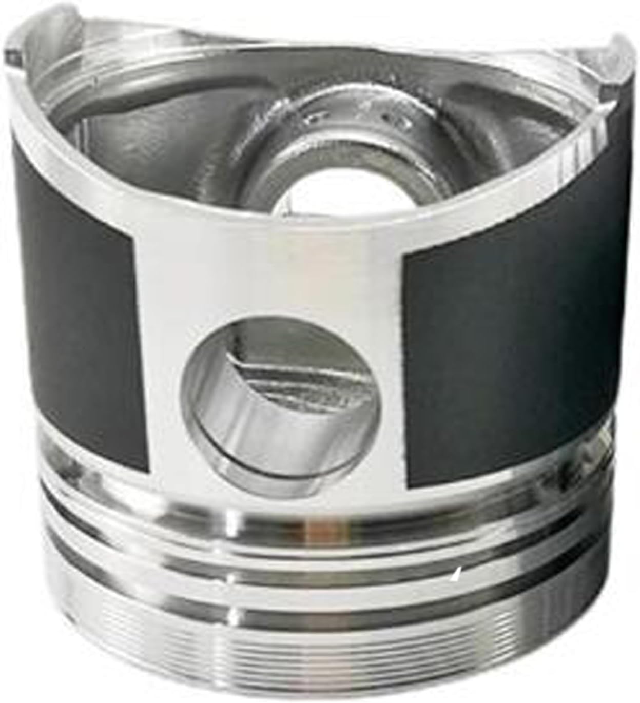 4pcs STD Piston Kit with Ring Compatible for Mitsubishi K4F Engine Tractor MT25 Wheel Loader WS200 WS210 WS310 WS410 WS410 (Piston Direct injection/DI, Pin: 23 mm)