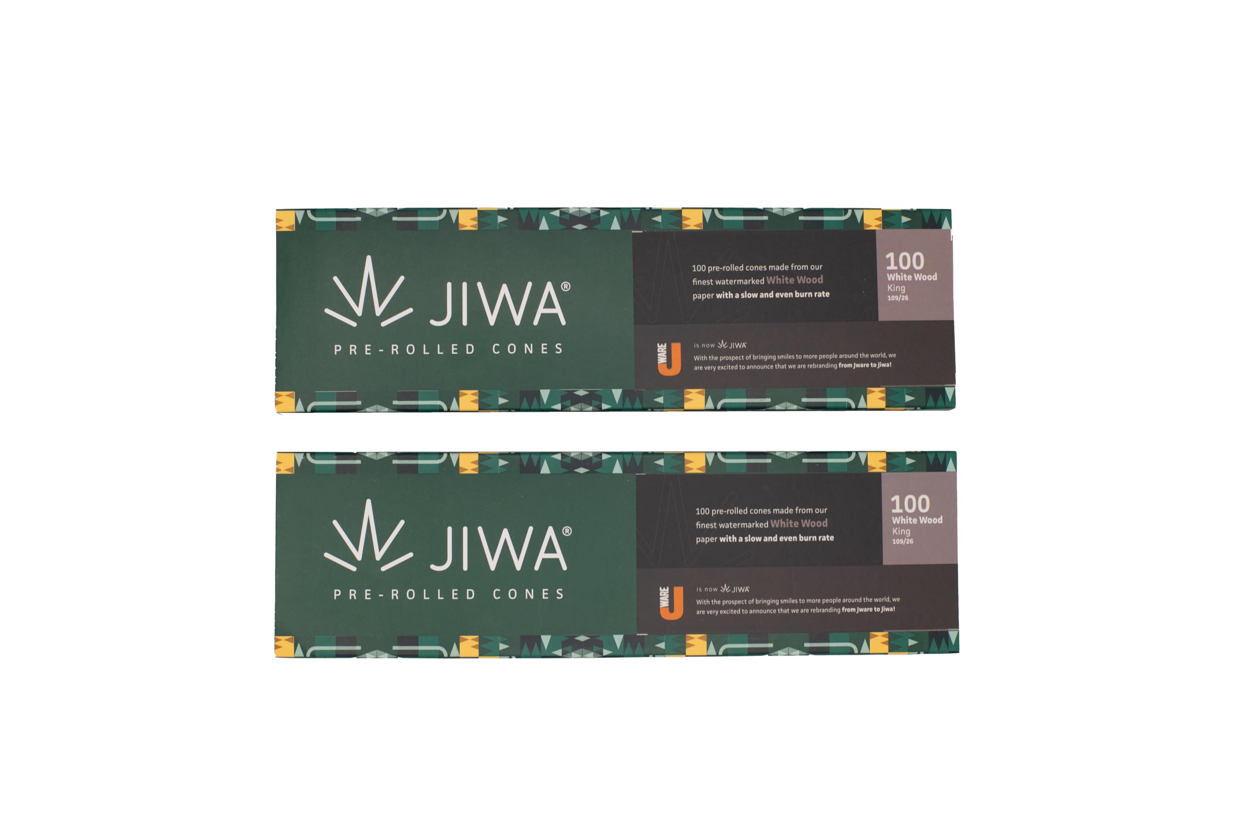 JIWA 200 King Size Vorgedrehte Hülsen – 109 mm Konische Cones mit 26 mm Filter-Tip – Vorgerollte Joint-Papiere – Pre Rolled Papers – Mit Füllhilfsmittel