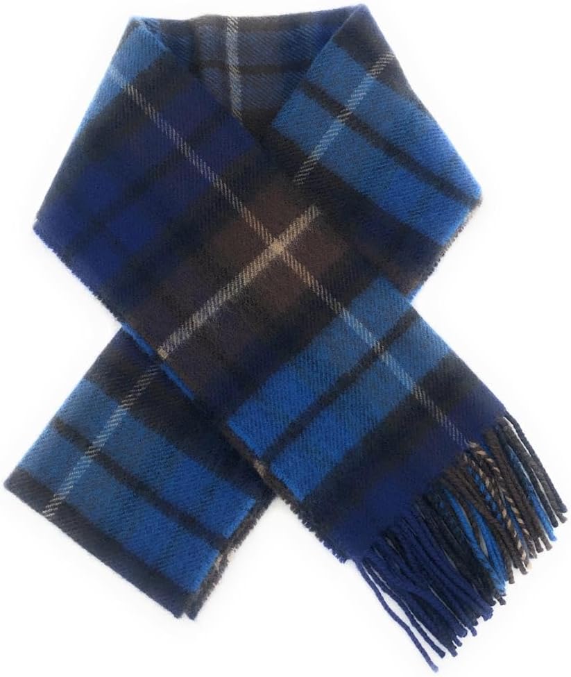 BRAW CLANS TARTANS Scarf Buchanan Blue Coloured Tartans 100