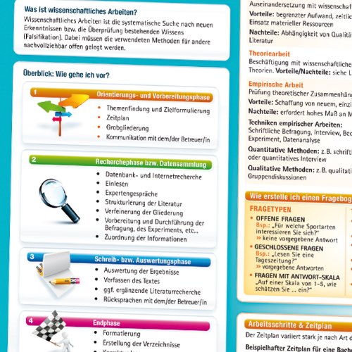Wissenschaftliches Arbeiten: DIN A4, laminiert