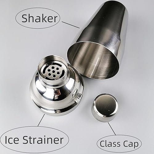 Miniatura 3 de Coctelera de acero inoxidable, coctelera Shaker Pot Fancy shaker, herramientas de suministro de bar, coctelera, coctelera, coctelera, coctelera de