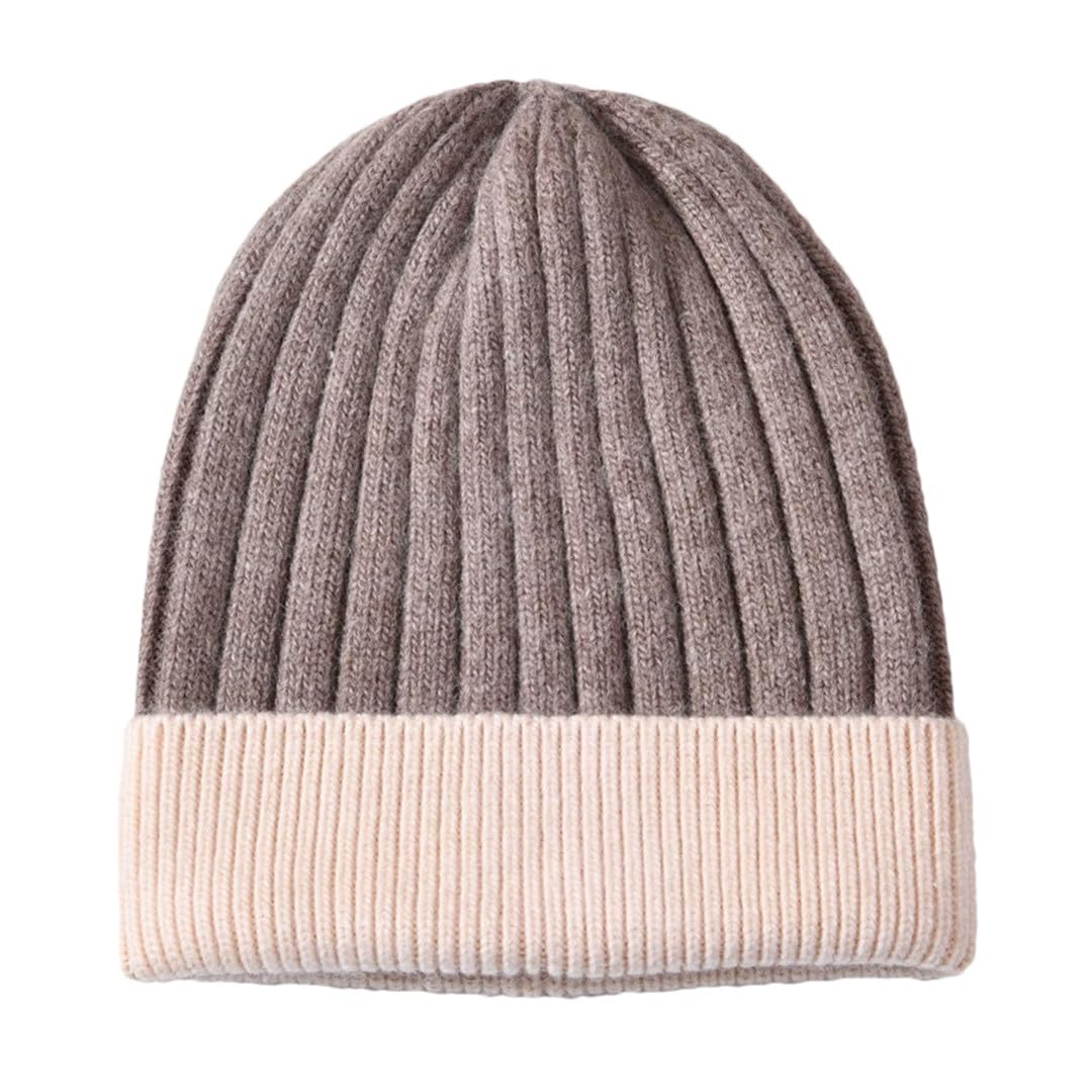 Wvapzxx Cappello Invernale Beanie Cappelli Con Pompon Di Pelliccia Donna Cashmere Lana Lavorato A Maglia Bonnet Palla Di Pelliccia Beanie Cap Grande Pompon Di Pelliccia