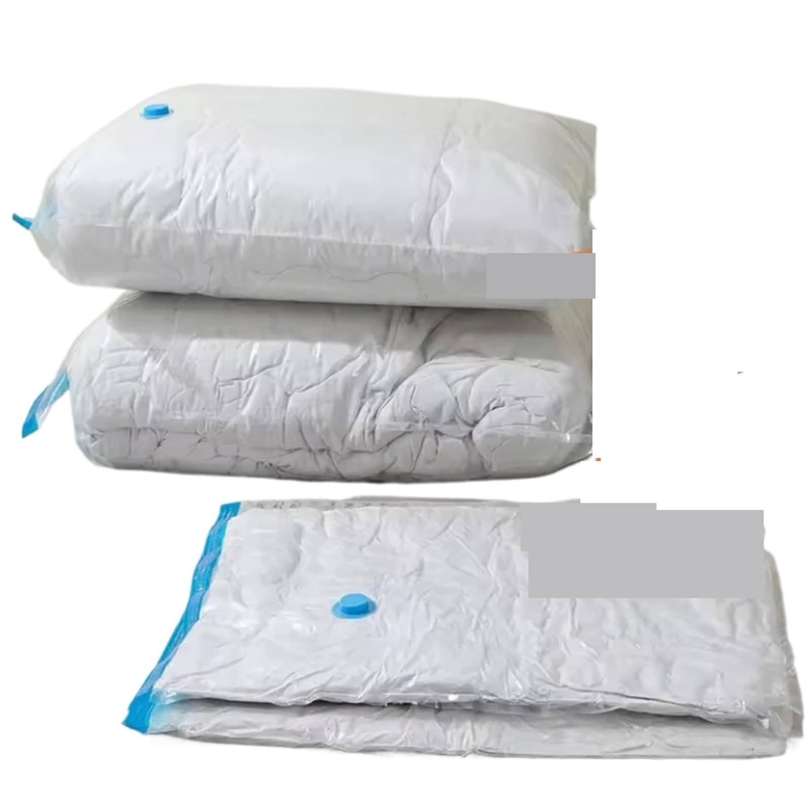 Bolsas de Compresión al Vacío Paquete de 20 bolsas almacenamiento al vacío | Compresión que ahorra espacio for edredones y mantas, bomba manual for ropa selladora incluida(5 Pack Roll Bag M)