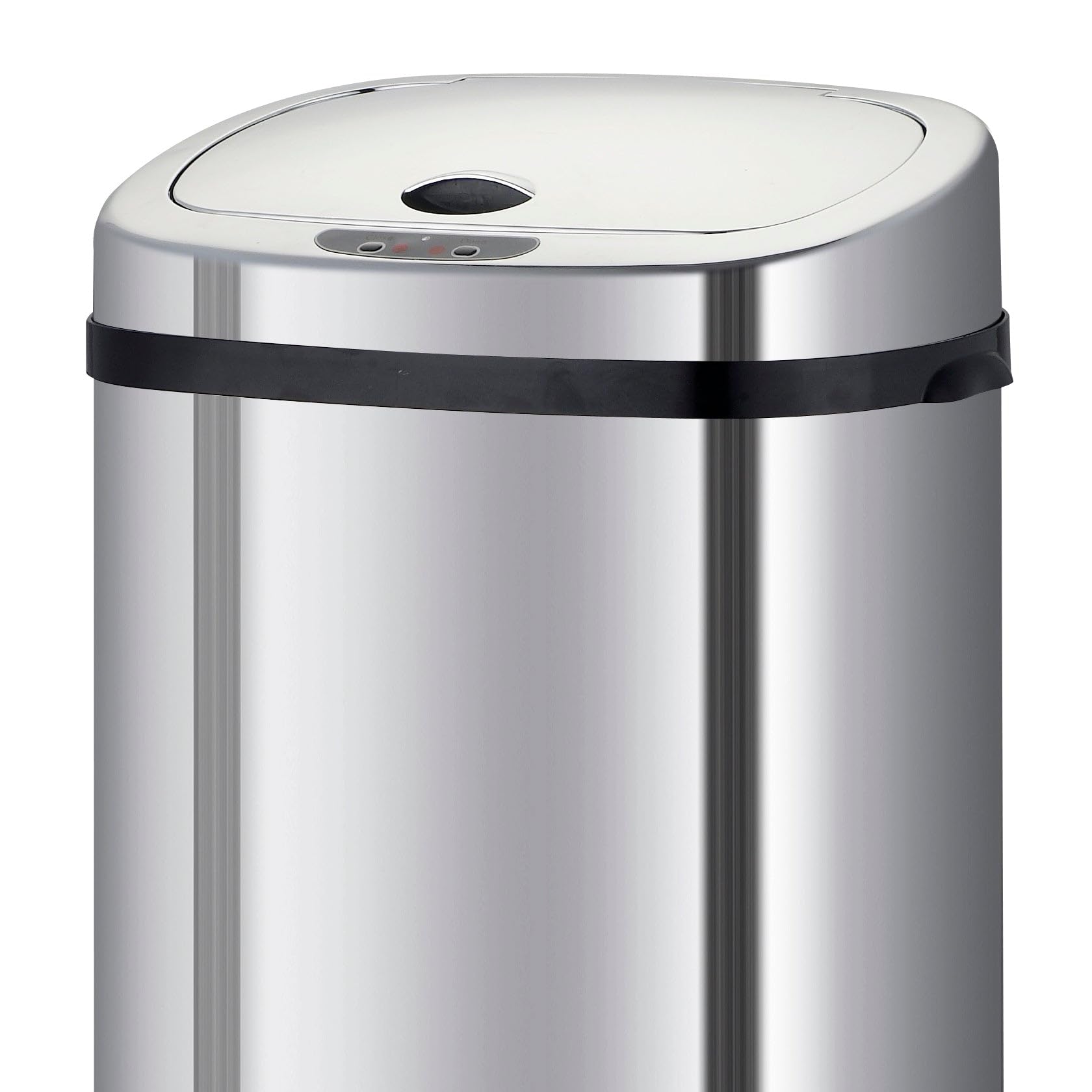 KITCHEN MOVE Couvercle de poubelle automatique rectangulaire modèle LARGO Chrome