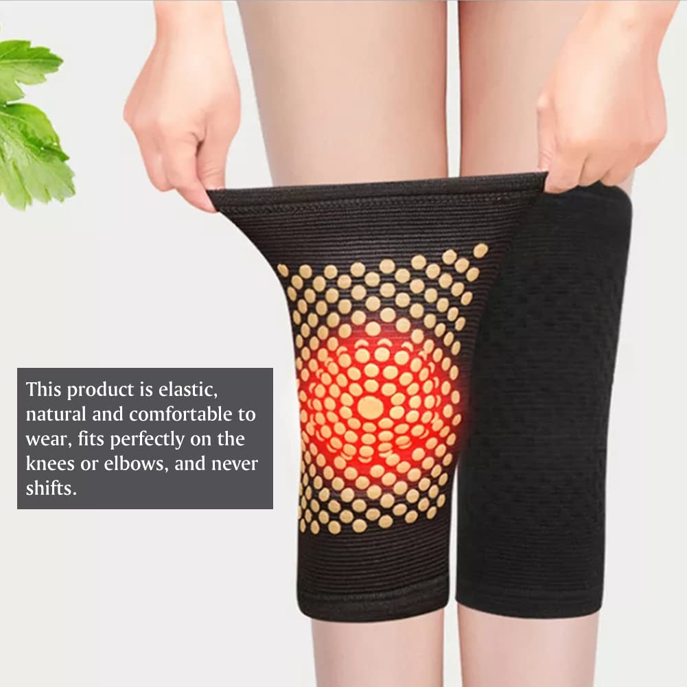 Ginocchiere Autoriscaldanti, Ginocchiera Riscaldata, Ginocchiera Autoriscaldante, Ginocchiere Autoriscaldanti in Tormalina, Massaggiatore Gambe, Ginocchio Riscaldato per Alleviare lo Stress, 1 Paia
