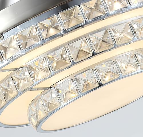 Miniatura 3 de Ventiladores de techo invisibles de cristal de 42 pulgadas con luces, control remoto retráctil, 3 colores, 3 velocidades, LED silencioso, moderno,