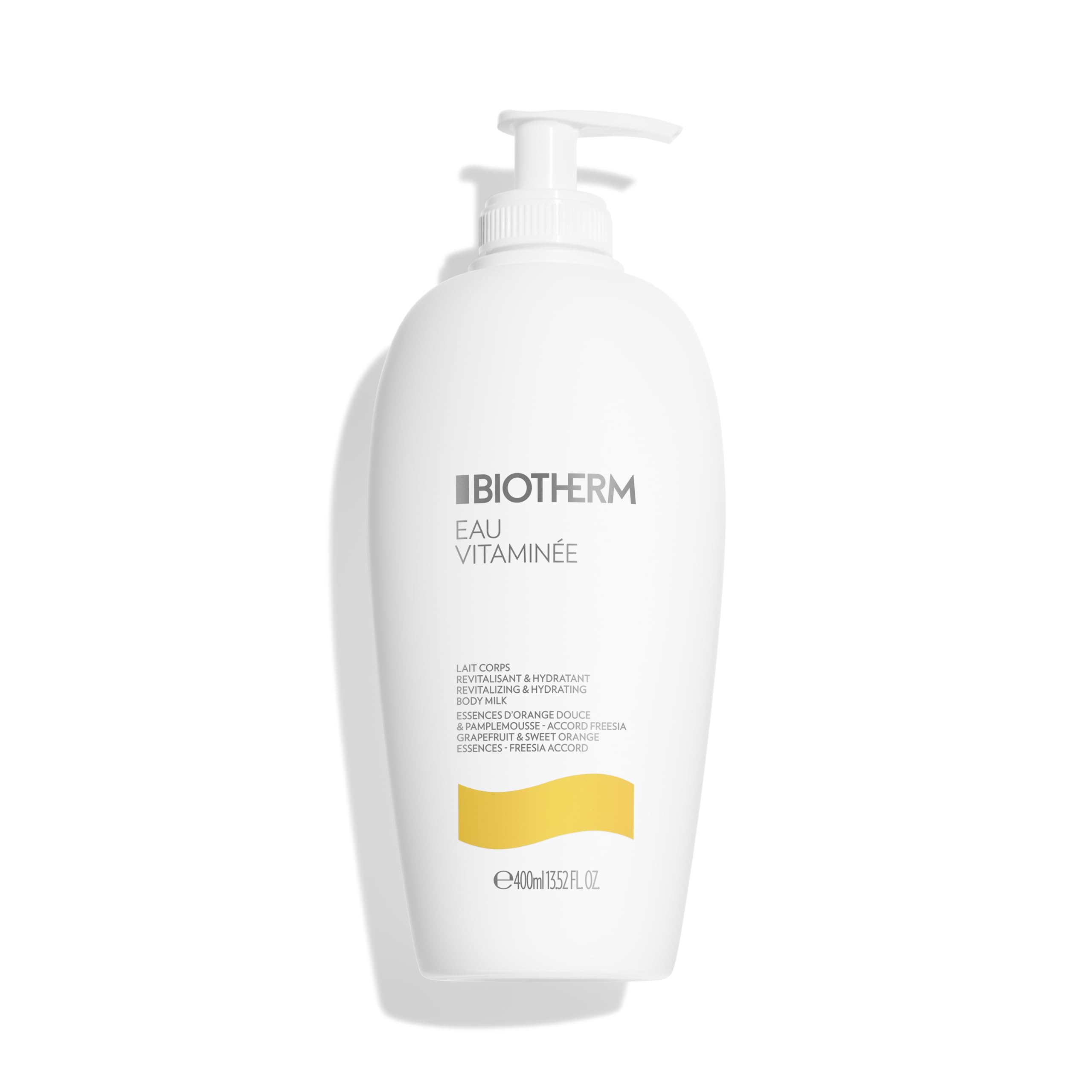 Biotherm Eau Vitaminee Bodylotion, feuchtigkeitsspendende Körperlotion für Damen, revitalisierende Körperpflege mit Life Plankton und Panthenol, für ein geschmeidiges Hautgefühl, 400 ml