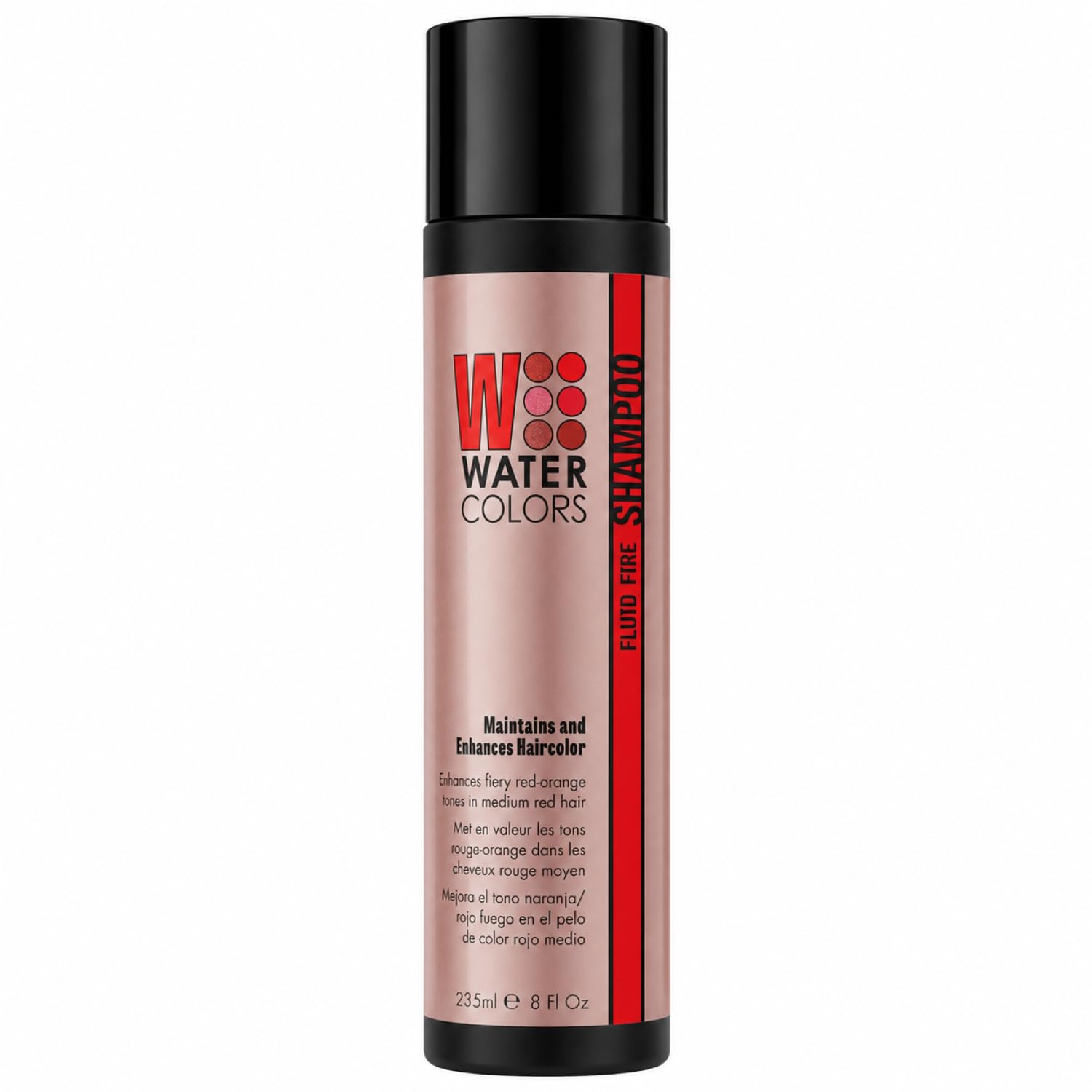Watercolors Color Depositing Hair Dye Shampoo, Fluid Fire, 8 Fl Oz Unscented