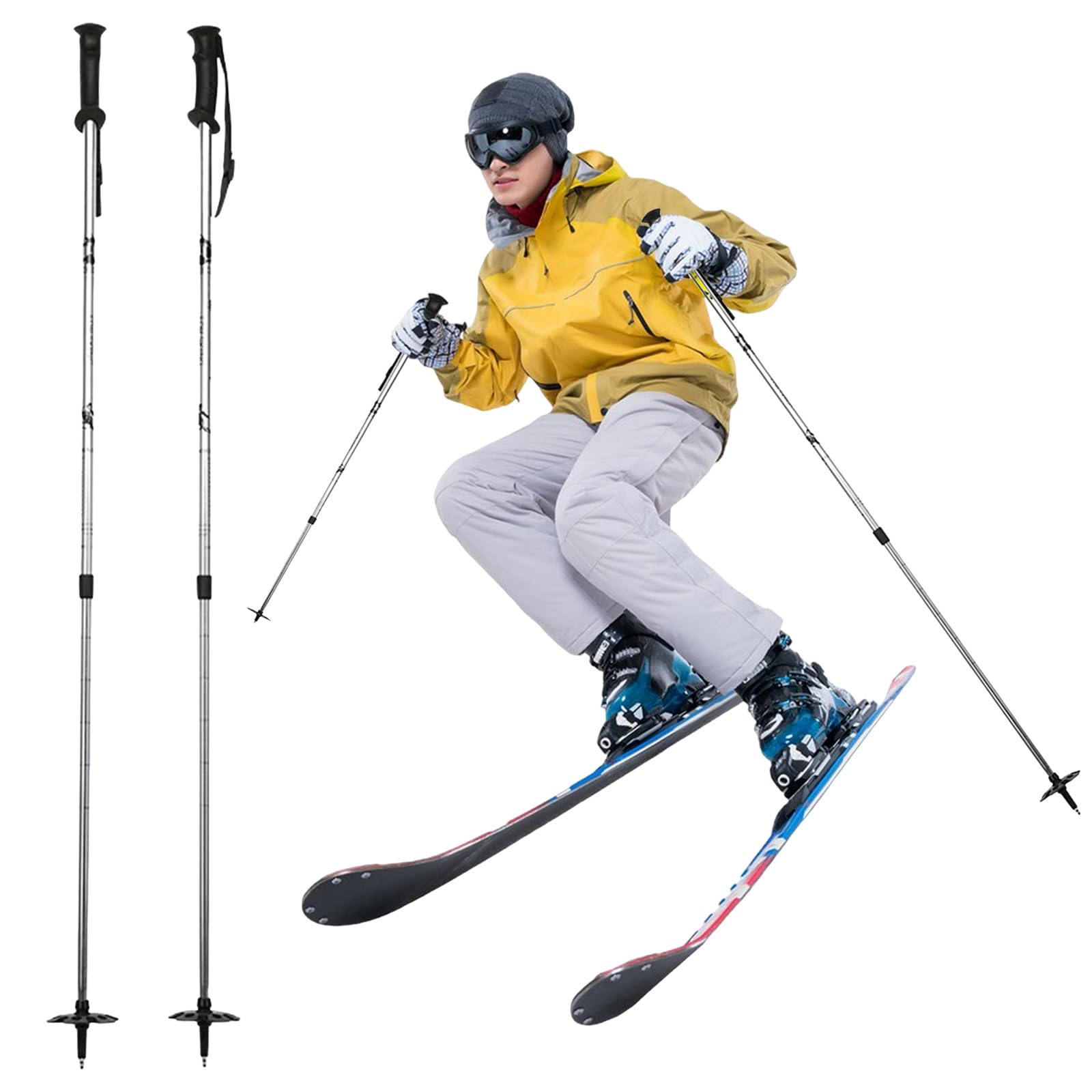 Amazon.co.jp: FLYGWIN 【2026新登場・スキー専用】スキーストック