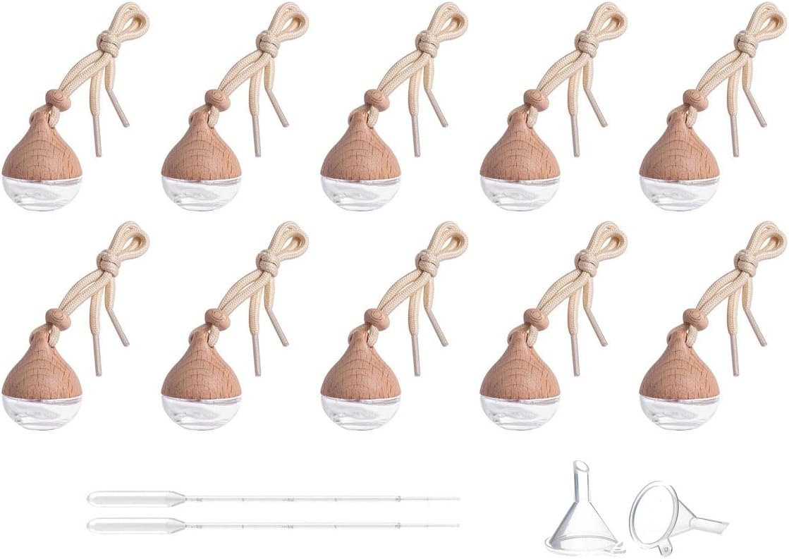 10 PCS 6 ML Hanging Car Air Freshener Diffuser Essential