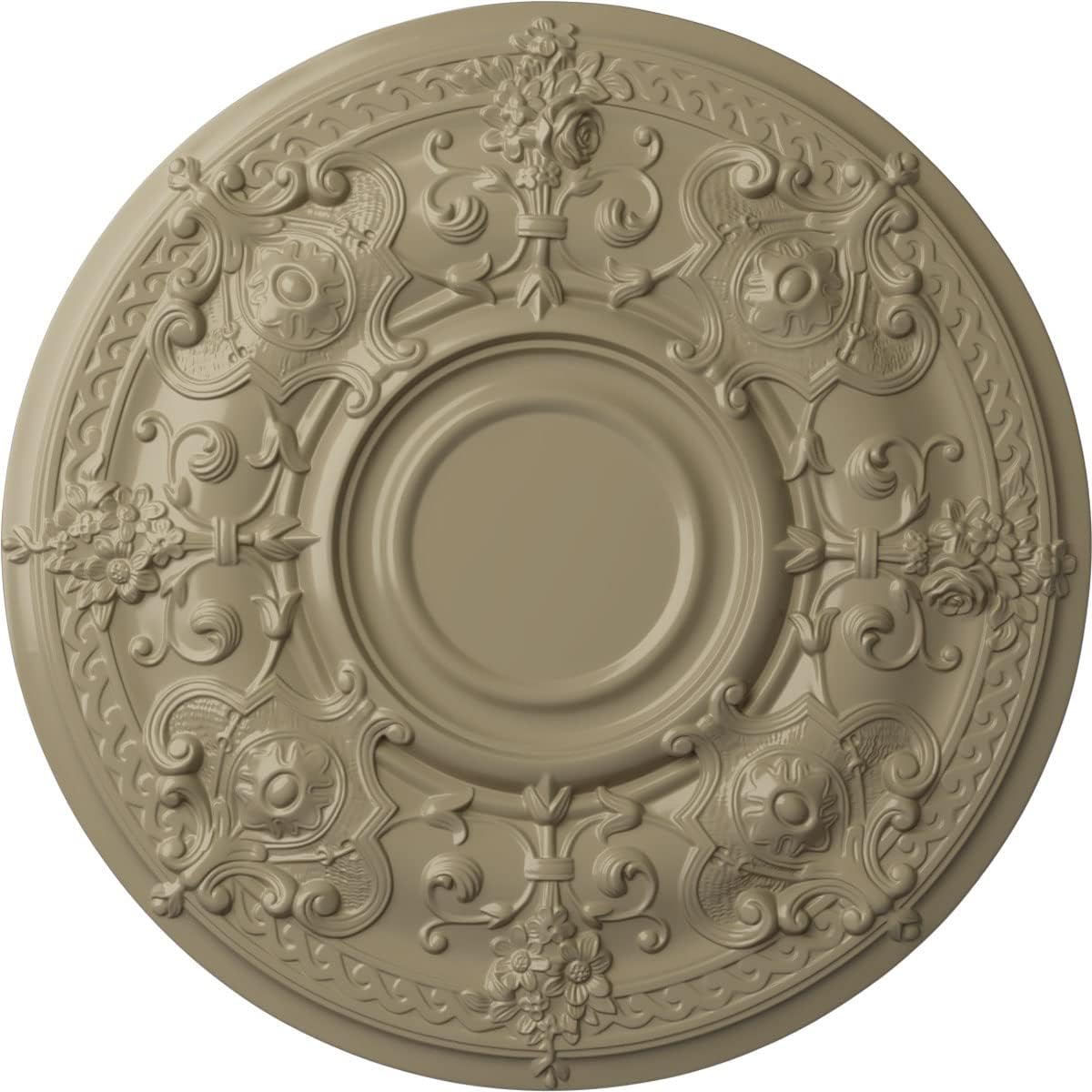 Ekena Millwork CM28OSGDF 28 1/8"OD X 1 3/4"P Oslo Ceiling Medallion Fits Canopies Up To 10 1/2", Gobi Desert