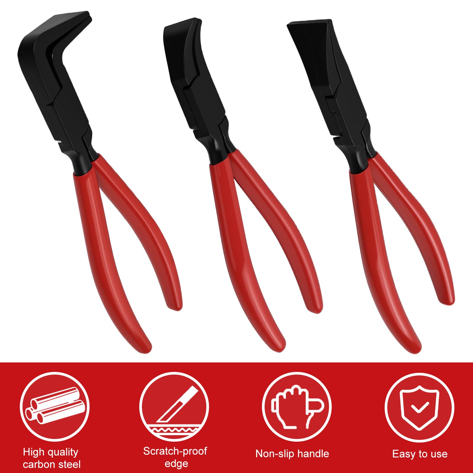 ZHIYUQL 3 stuks vouwtangen, klein, 0 graden, 45 graden, 90 graden, buigtang, set, breed, 22 mm, buigtang, draagbare tang voor dakdekker, spengler, carrosserie, vouwtanggereedschap