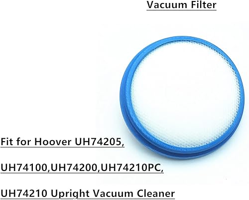 Miniatura 2 de Eicea Filtro de vacío de repuesto compatible con Hoover UH74205, UH74100, UH74200, UH74210 PC, UH74210 aspiradora vertical (paquete de 2), azul