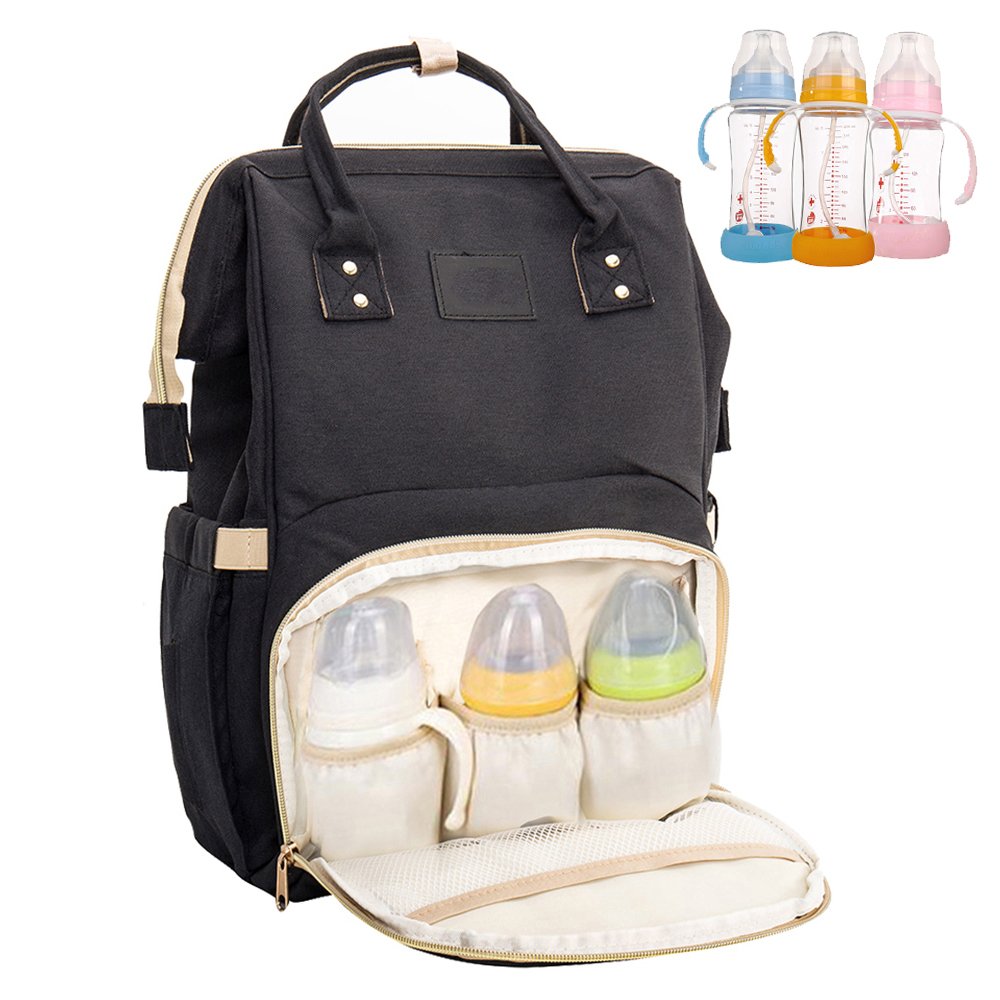 Royaliya Baby Diaper Backpack Bag Nappy Changing Bags Multi-Function Waterproof Travel Organizer Mini Portable Large Capacity Tote Shoulder Bags Handbag Baby Care for Mom Dad