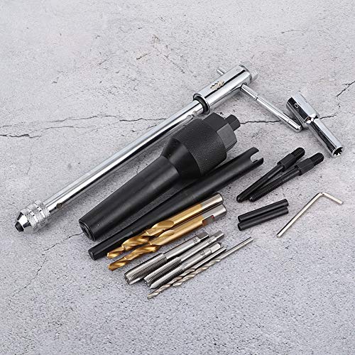 Ausla Kit di Riparazione Candele Professionale, Set 16 Pezzi, Strumento di Rimozione 8 mm e 10 mm