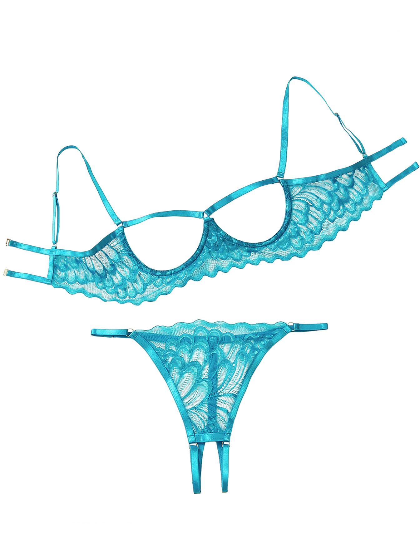 Lilosy Sexy Lingerie Set 2 Piece Women Bra and Panty 3XS-5XL
