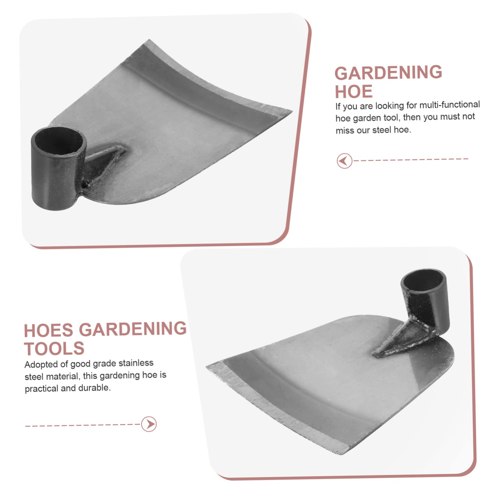 POPETPOP Attrezzo da Giardino in Acciaio Inox per Scavo e Semina | Ampia Applicazione, Strumento Pratico per Orto e Diserbo, Fornitura da Giardinaggio