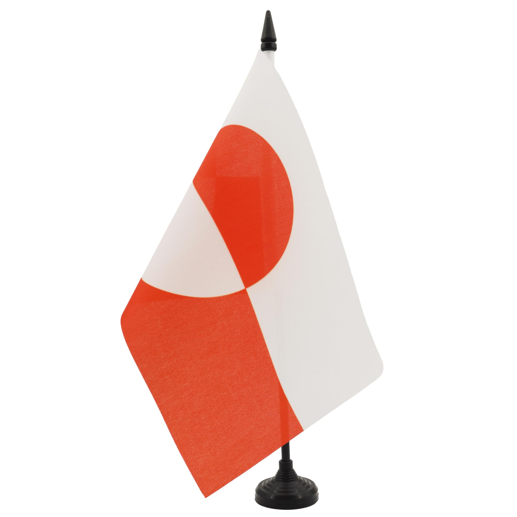 AZ FLAG Greenland Table Flag 5'' x 8'', Greenlander Office Decoration 100% Polyester 21 x 14 cm