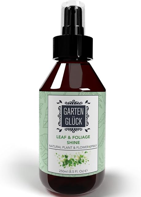 Garten Glück Plant Leaf Shine Spray - Ideal House Plant Spray: Leaf Shine Spray For Indoor Plants, Effective Plant Mist Contains Plant Vitamins for Plant Shine, Alternative to Plant Leaf Wipes 250ml