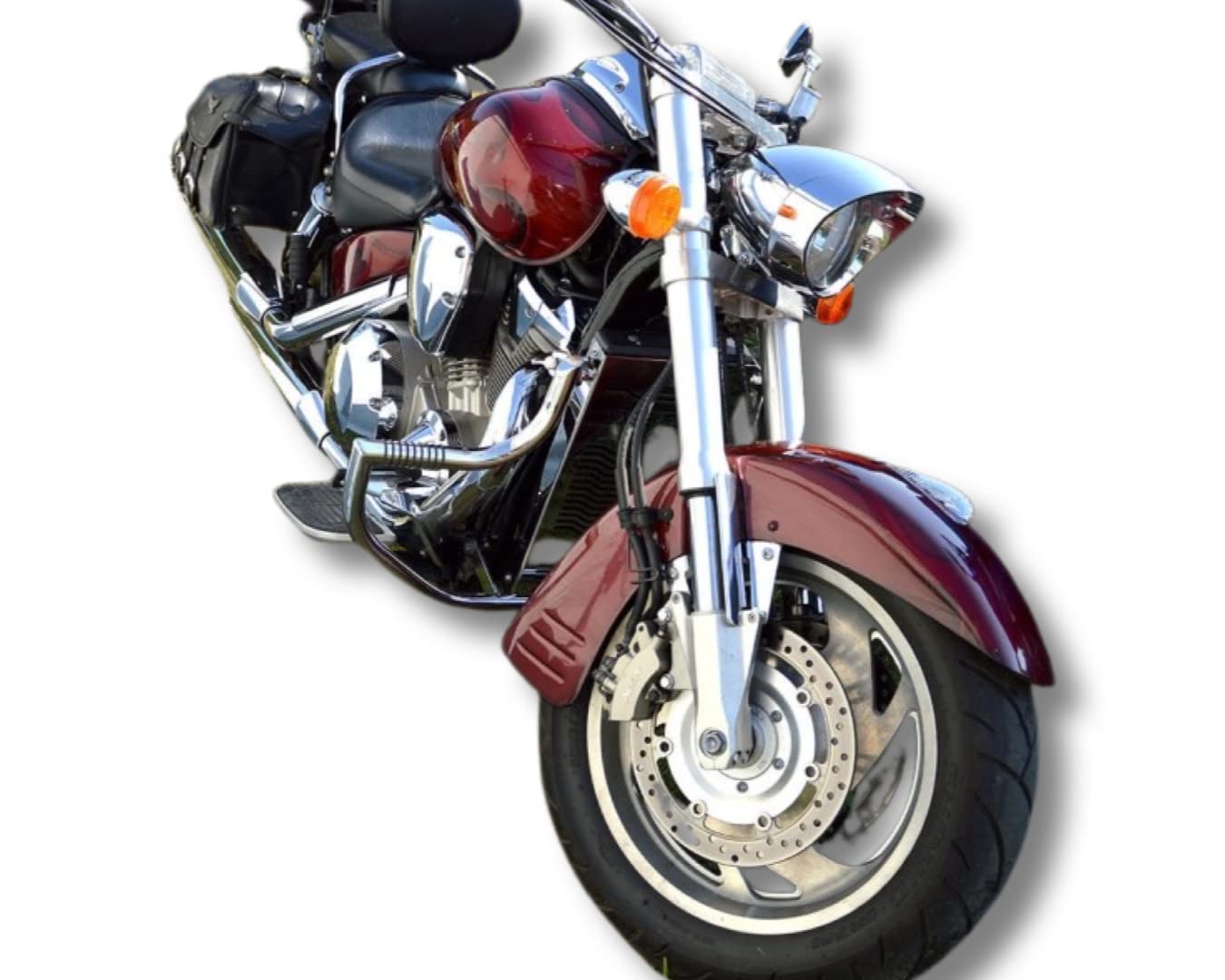 BM UK | VTX1800 | Protector De Barra De Acero Inoxidable Para Motocicleta,  Con Reposapiés Integrados,, image size:1350x1080