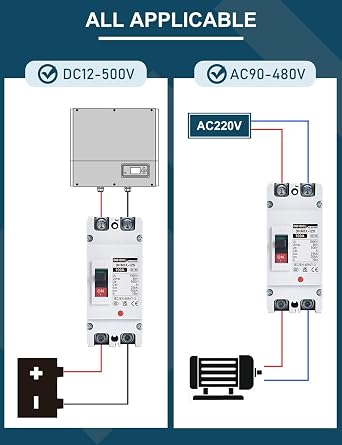 DIHOOL DC Main 100 Amp Circuit Breaker, Battery Disconnect Switch for Boat Trolling Motor Marine ATV Trailer