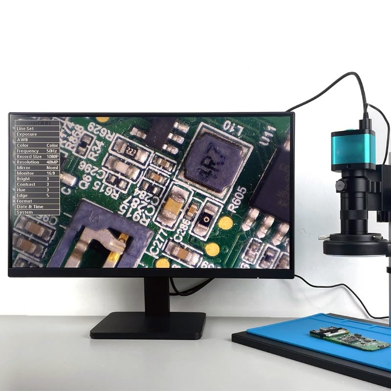 Cámara de microscopio 4K para laboratorio y vídeo monocular trinocular USB 2
