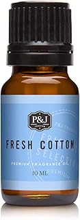 P&J Trading - Fresh Cotton Scented Oil 10ml - Fragrance Oil for Candle Making, Soap Making, Diffuser Oil
