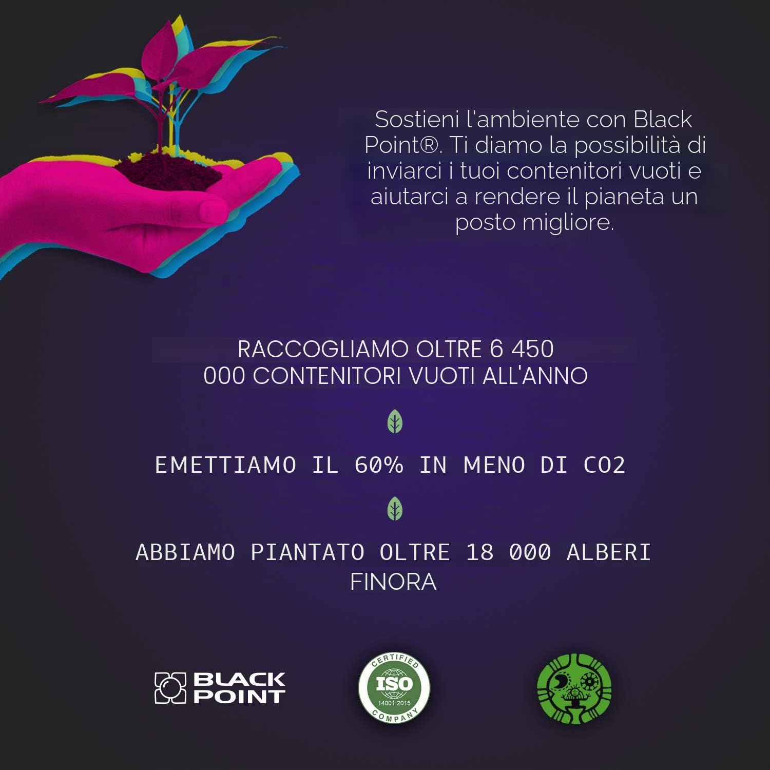 Black Point Cartuccia Toner per W2030A (HP 415A) con Chip - Nero - per HP Color Laserjet Pro: M454dn M454dw MFP M479dw MFP M479fdn MFP M479fdw MFP M479fnw - Certificato TÜV