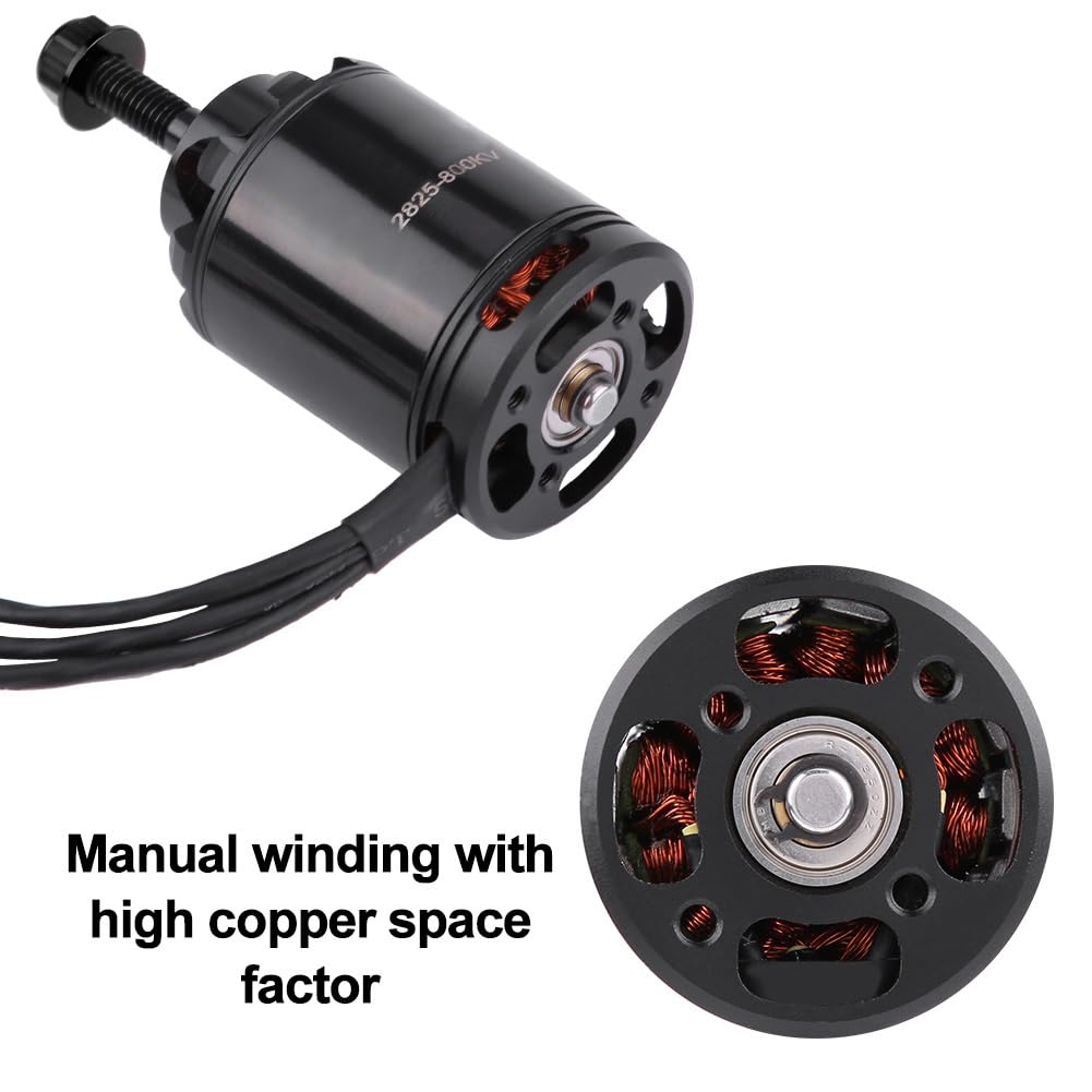 Karlak Motore Brushless Telecomandato 850KV Parte di Aereo RC Ad Alta Potenza per Hobbisti Alluminio 1 unità (800KV inverso)