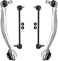 Vista 172 de Detroit Axle - 4 brazos de control de extremo delantero para Nissan Frontier Xterra 2000-2004 Brazos de control inferior y superior con rótulas