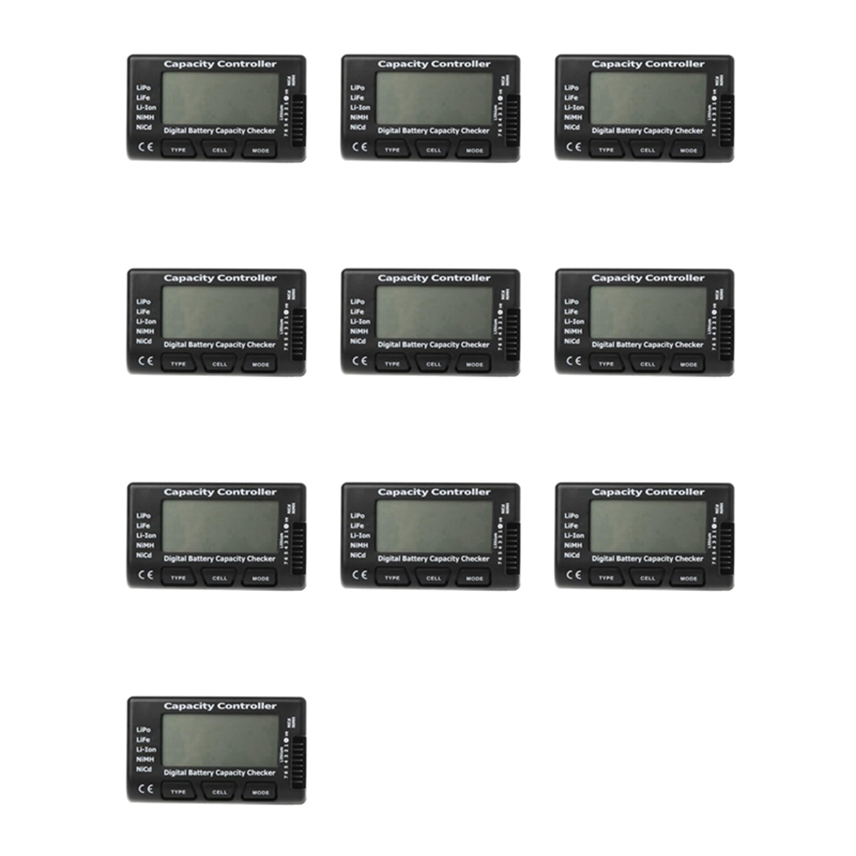 10X RC Cellmeter 7 Tester di Controllo Della Capacità Della Batteria Digitale Tester di Tensione per Misuratore di Celle Li-Ion NiMH Nicd LiPo Life
