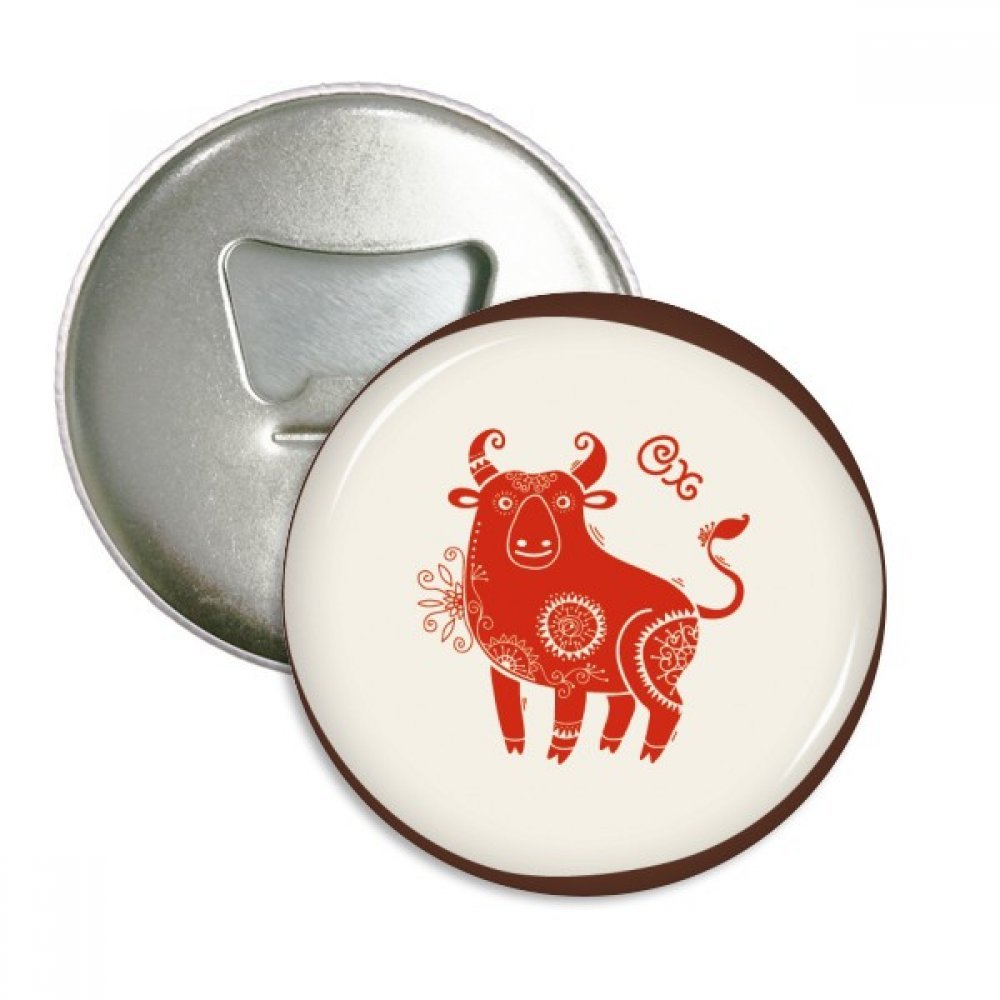 Cadeau zodiaque chine décapsuleur aimanté rouge lot de 3
