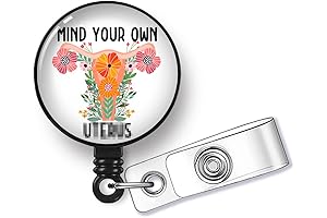 Mind Your Own Business Feminist Women's Rights Retractable Badge Reel